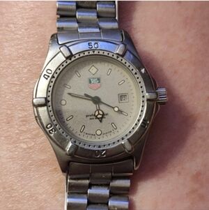 TAG Heuer Silver Chronograph Wrist Watch Guaranteed Authentic 962-215-2